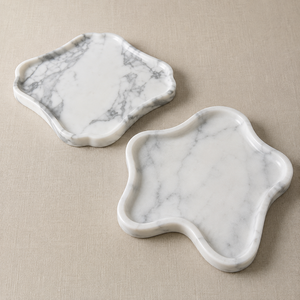 Bandeja Decorativa de Mármol, Diseño Minimalista Hecho a Mano, Patrón Sólido, Superficie Pulida - Product Image 6