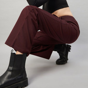 Wholesale High Quality Flat Front Cargo Pants Women Casual Eco-Friendly Lightweight Terry Fabric 100% Cotton Solid Summer - Product Image 5
