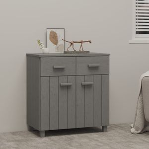 Aparador de madera de pino macizo gris claro de 31.1 x 15.7 x 31.5 pulgadas - Product Image 1