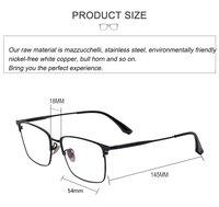 Lunettes de soleil semi-titane carrées personnalisées, style décontracté, pour hommes et femmes, légères