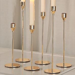 Antique <b>Brass</b> Luxury Taper <b>Candlestick</b> <b>Holder</b> Set Gold Color Customized Sizes Handmade Multi-Purpose Custom <b>Brass</b> Taper Candlest - Product Image 1