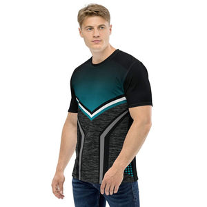 T-shirt de sport en sublimation, conçu pour la gestion de l'humidité, avec un design imprimé vibrant, extensible et confortable pour des mouvements fluides. - Product Image 5