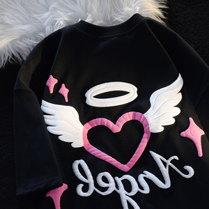 T-shirt en coton épais 300 g/m² de haute qualité pour homme, coupe oversize, streetwear, imprimé 3D en mousse, logo personnalisé, unisexe, style hip-hop, effet délavé - Product Image 3