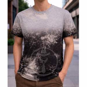 เสื้อยืดผู้ชาย ผ้าฝ้าย 100% พิมพ์ลาย ย้อมสีแบบแอซิดวอช สไตล์วินเทจ ขาดๆ แบบสตรีทแวร์ ลายกราฟิกแบบกำหนดเอง เสื้อยืดย้อมสีแบบไทได - Product Image 6