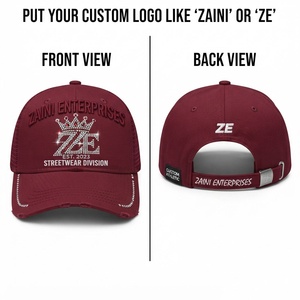 Gorra Unisex Tucker Premium de 180 GSM, Sarga de Algodón Blanca y Roja, 5 Paneles, Malla, Cierre a Presión, Parche de Logotipo 3D de PVC Personalizado, Impermeable - Product Image 1