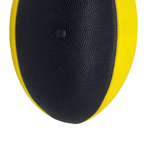 Ballon de rugby en cuir PU de haute qualité, toucher doux, léger, durable, ballon d'entraînement et de match, logo personnalisé, ballon de sport professionnel, OEM W - Product Image 4