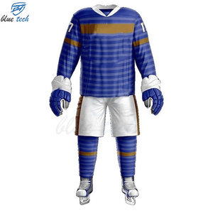 Ensemble d'uniformes de hockey sur glace personnalisés, maillot et short imprimés par sublimation, vente en gros - Product Image 3