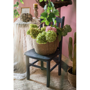 Panier de rangement tissé décoratif en paille pour la maison - Product Image 4