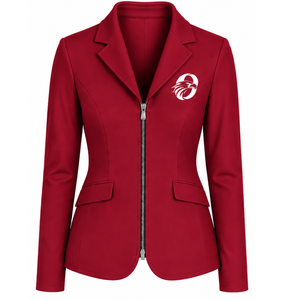 Burgundy Equestrian <b>Jacket</b> for <b>Women</b> Slim Fit Riding Blazer Stylish Horse Riding Competition Coat Customized Wholesale Fashion - Product Image 1