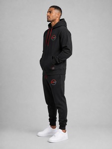 Streetwear Tracksuit Set Premium Long Sleeve Zip <b>Jacket</b> with Jogger Pants Casual Workout Travel Sportswear Outfit <b>Men</b> - Product Image 2
