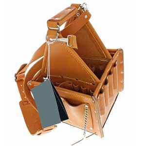 OEM Service Latest Design Reusable Leather Tool Bag / Top Quality Customized Logo Genuine Leather Tool Bag - Product Image 4