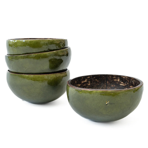 Tazón para ensalada de concha de coco con incrustaciones de nácar de Vietnam, tazón decorativo reutilizable para servir en restaurantes, hogares y cocinas. - Product Image 1