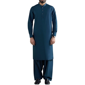 Salwar Kameez de Color Sólido para Hombre 2026, Alta Calidad, OEM, ODM, Precio al por Mayor, Nuevo Estilo, Kurta Pajama, Ropa India y Pakistaní para Hombre - Product Image 1