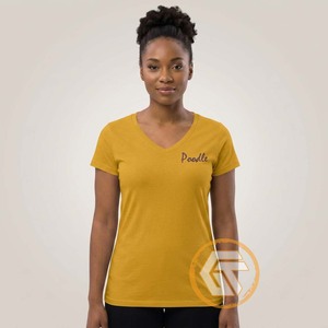 Camiseta Casual con Cuello en V para Mujer, Sigma Gamma Rho, Ropa de Sororidad, Ecológica, Transpirable, de Algodón Jersey, para Verano - Product Image 3