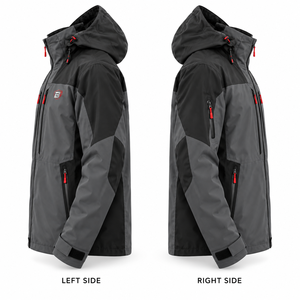 Custom <b>Mens</b> Waterproof Hooded Outdoor <b>Jacket</b> Windproof Technical Rain Shell OEM Private Label Manufacturer - Product Image 2