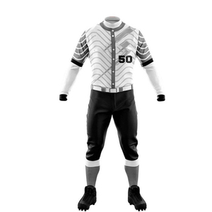 Conjunto de Uniforme de Béisbol Personalizado para Hombre, Manga Corta, Sublimado, Estampado Geométrico, Jersey de Poliéster que Absorbe la Humedad, Pantalones, Uniforme para Equipos - Product Image 2
