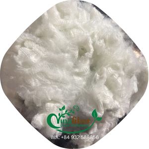 Fibre de polyester recyclé blanc 6D SD de haute qualité, certifiée GRS, matière première unie pour matelas et tissu non tissé, prix bas - Product Image 2