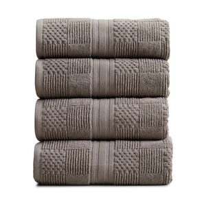 Serviettes de bain 100% coton, tapis de bain durables, motif uni, très absorbantes, écologiques, séchage rapide, douces - Product Image 6