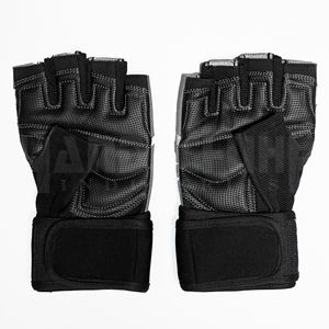 Wholesale HANDSCHUHE INDUSTRIES Custom Logo Unisex Breathable PU Half Finger Sport Training Pull Ups Wrist Support Weight <b>Gloves</b> - Product Image 6