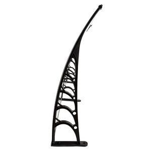 HT 300 X 100 Plaque marron et support noir pour protection de pluie domestique, accessoires de toit pour portes et fenêtres, même code 04553002 - Product Image 3