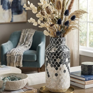 Modern Mother of Pearl Shell Decorative Flower Vase Handmade Vase Home Decor from Vietnam Factory B2B - Product Image 3