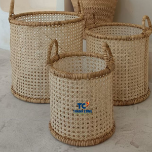 ตัวเลือกที่ดีที่สุด2025ตะกร้าหญ้าทะเลหวายทำด้วยมือสไตล์วินเทจพับได้ออกแบบมัลติฟังก์ชั่นสำหรับการจัดเก็บที่เสื่อม - Product Image 6