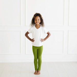 Leggings en coton pour tout-petits, doux et respirants, en coton ou en coton de bambou 95% avec 5% d'élasthanne - Product Image 2