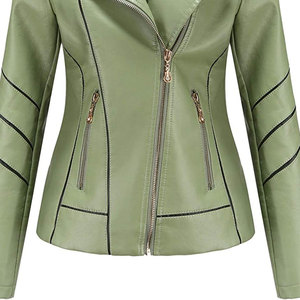 Hot Selling Design Women <b>Leather</b> Jacket For Casual Wear Direct Factory Supplier Winter Warm Women <b>Leather</b> Jackets - Product Image 6