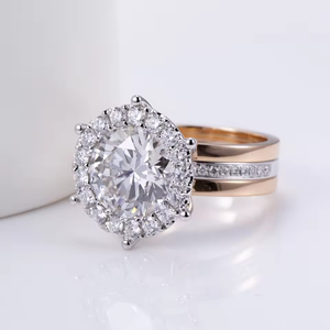 White Gold Diamond <b>Cross</b> <b>Ring</b> Round Brilliant Cut Religious Style Unisex G Color Natural Diamonds - Product Image 3