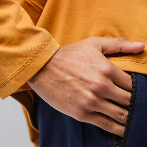 Camiseta personalizada de algodón 100% para hombre, corte holgado, estampada, de manga larga, para venta en línea, bajo pedido mínimo. - Product Image 6