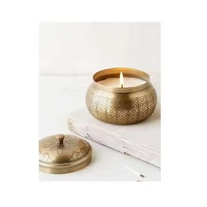 Premium Metal Candle Jar <b>Tea</b> <b>Light</b> <b>Holder</b> for Modern Home Wedding and Party Decoration - Product Image 3