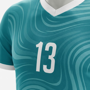 Uniforme de Fútbol Personalizado de Primera Calidad, Sublimado, OEM, Conjunto de Camiseta de Fútbol Unisex, Secado Rápido, Transpirable, Fabricante de Equipaciones Deportivas, Poliéster - Product Image 4