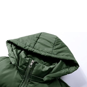 SOLID INTERNATIONAL Women's Green <b>Puffer</b> <b>Jacket</b> Regular Length Zipper Closure Stand Collar Casual Style Eco-Friendly Thick 70% - Product Image 6