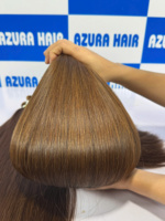 Prix de gros! Extensions de cheveux humains vierges Remy 100% vietnamiens en vrac pour tressage, ondulation profonde, double trame, couleur marron