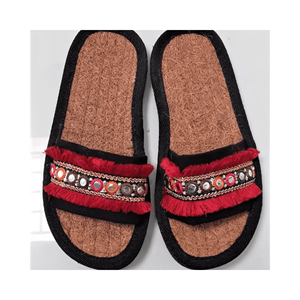 รองเท้าแตะโรงแรมโคเยอร์เป็นมิตรต่อสิ่งแวดล้อมรองเท้าแตะสำหรับชายหาดในฤดูร้อนทำจากเส้นใยมะพร้าวตามสั่ง - Product Image 4