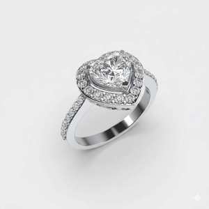 <b>Spark</b> Women's 925 Sterling Silver 3gm Oval Cut 1.50 Ct Lab Grown Diamond Classic Wedding Engagement Ring Rhodium Plated Gift - Product Image 3