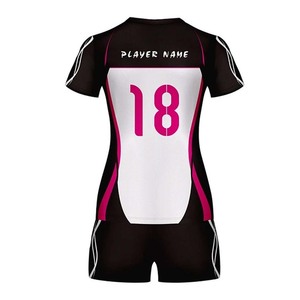 ออกแบบใหม่ พิมพ์โลโก้ตามสั่ง ชุดกีฬาดีไซน์สวย คุณภาพสูง ชุดวอลเลย์บอลชายหญิง - Product Image 2