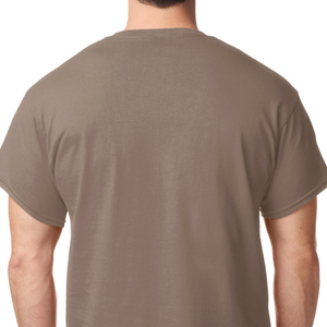 เสื้อยืดผู้ชายสีน้ำตาล Savana ผ้าฝ้ายคอตตอน แขนสั้น คอกลม เสื้อลำลอง ขายส่งเสื้อเปล่า - Product Image 5