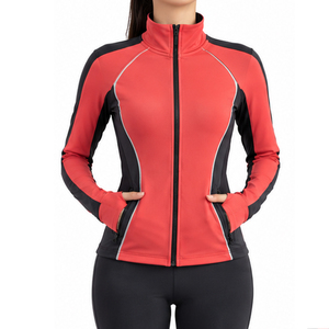 Vestes de performance respirantes pour femmes, en polyester et élasthanne extensible, pour le fitness, l'entraînement sportif, les vêtements de sport, vêtements personnalisés - Product Image 1