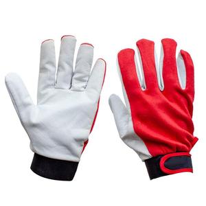 Work Safety Cheap Price Windproof Leather Full Finger Breathable <b>Touchscreen</b> Compatible Anti-UV Waterproof Hook Loop <b>Gloves</b> - Product Image 4