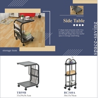 Table Basse Mobile de Qualité OEM avec Roues, Organisateur de Rangement DIY Moderne pour la Maison, Meubles de Salon en Bois, Paniers – Vente Directe Usine