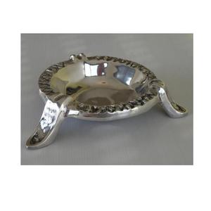 Aluminio fundido plata redondo hecho a mano moderno hogar decorativo Cenicero fumador hombres regalo MESA CENTRO DE MESA - Product Image 5