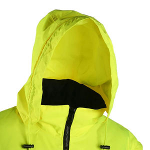 Compra al por Mayor de Ropa de Seguridad, Uniformes Industriales Personalizados, Chaqueta de Trabajo Impermeable de Oxford con Mangas Extraíbles y Forro de Alta Visibilidad - Product Image 4