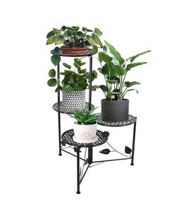 Support de plante en fer de grande qualité à prix raisonnable, au design moderne, adapté aux maisons et aux solutions de jardinage en petits espaces. - Product Image 3