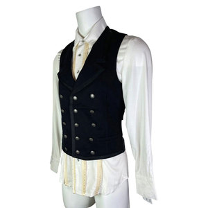 Chaleco Gótico Negro Retro, Estilo Vampiro, Victoriano, Pirata, Steampunk, Suministros de Fábrica 2026 - Product Image 5