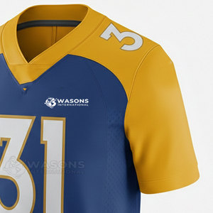 Venta al por mayor de camisetas de fútbol americano con diseño personalizado, ropa deportiva de alta calidad para entrenamiento y juego. - Product Image 2