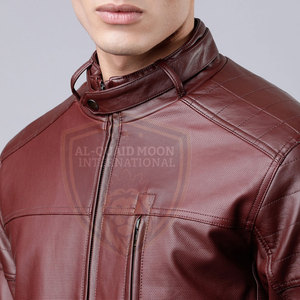 <b>Plus</b> <b>Size</b> Fashion Wear Men Leather <b>Jacket</b> Pakistan Made High Quality Men Leather Winter <b>Jacket</b> - Product Image 5