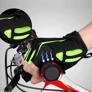 Premium Quality Custom Made Design Breathable Polyester/Cotton/Leather <b>Touchscreen</b> Zipper Closure Unisex Cycling <b>Gloves</b> - Product Image 6
