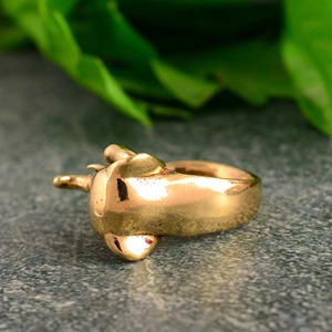 Trendy Design 18k Gold Plated Elephant <b>Ring</b> Adjustable Animal <b>Statement</b> <b>Ring</b> - Product Image 4