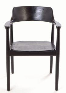 Chaise de restaurant en bois noir durable, écologique, imperméable, fauteuil, chaise d'appoint, chaise de salle à manger moderne, siège de café extérieur - Product Image 2